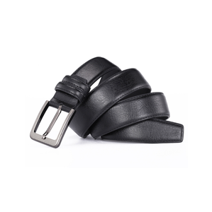Ceinture en cuir véritable pour hommes avec boucle ardillon - Product Image 6