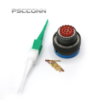 Connecteur d'aviation circulaire professionnel PSCCONN D38999 JY27484T12B35PN, fiche mâle 22 broches haute fiabilité