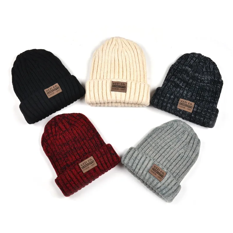 Bonnet tricoté pour femme et homme, chapeau d'hiver personnalisé, avec Logo, de pêcheur, vente en gros, pour bébé et femme, pour l'hiver