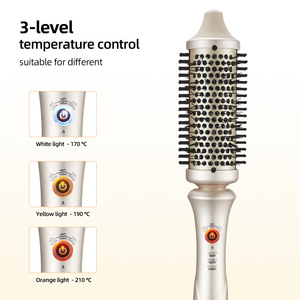 <span class=keywords><strong>Cepillo</strong></span> Térmico para Peinado con Volumen, <span class=keywords><strong>Cepillo</strong></span> Redondo Calefactado con Cerámica de Turmalina, Rizador y Plancha de Pelo 2 en 1 - Product Image 1