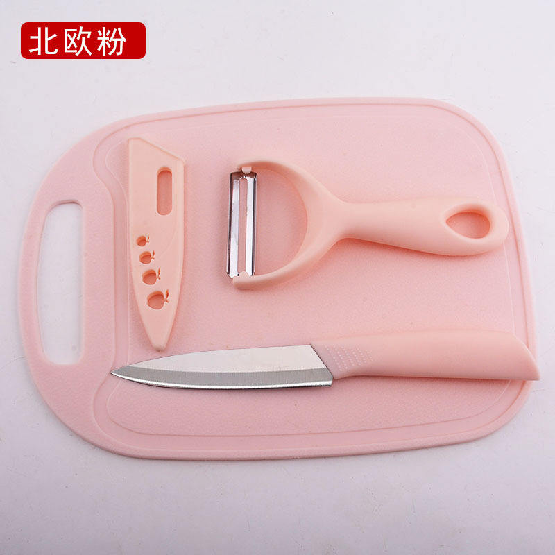 Ensemble de trois planches à découper de taille moyenne rose nordique