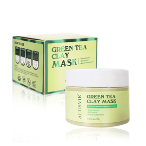 <span class=keywords><strong>Mascarilla</strong></span> Facial de arcilla para el cuidado de la piel, máscara purificadora de desintoxicación, té verde - Product Image 3