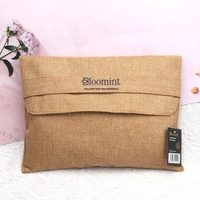 Offre Spéciale bonne qualité naturel Jute enveloppe vêtements chaussure emballage sac personnalisé imprimé Logo Jute toile de jute cadeau sac à poussière