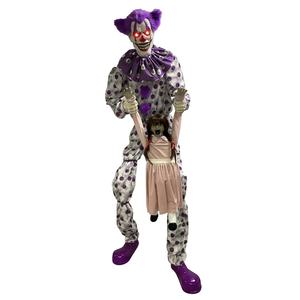 Уличный Декор 8 футов гигантский в натуральную величину клоун Хэллоуин датчик движения украшения аниматроники для садового парка - Product Image 2