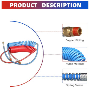 Tuyau d'air de frein en spirale pour camion <span class=keywords><strong>nord</strong></span>-américain résistant aux UV et à l'abrasion - Product Image 4
