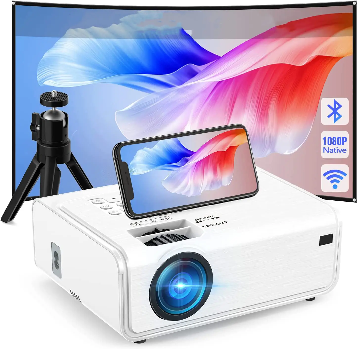 Salange Oem Draagbare P92l Smart Wifi 3d Lcd Video Full Hd 1080P Led Home Theater Mobiele Telefoon Projector 4K Proyector