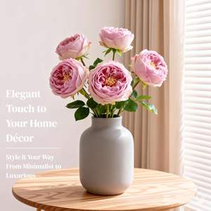 Venta al por Mayor de Fábrica, Rosa Artificial Hecha a Mano, Hidratante, con Tacto Real, Cabeza Grande, para Decoración de Bodas, Fiestas y Hogar - Product Image 3