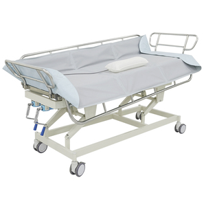 Manual Multifunctional <strong>Tiltable</strong> Shower <strong>Bed</strong> for Home Bathrooms Ideal for Bedridden Elderly and Disabled Users - Product Image 5