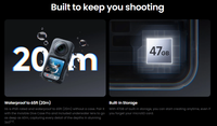Caméra d'action Insta X6 8K, étanche jusqu'à 20 m, stabilisation FlowState, zoom optique 10x 20x, capteur CMOS, suivi du visage, projection