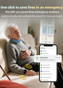 <span class=keywords><strong>2025</strong></span> SOS cuộc gọi thông minh đồng hồ 4G GPS Wifi vị trí rơi phát hiện người già Medica nhắc nhở tập thể dục theo dõi Vòng đeo tay đồng hồ - Product Image 6