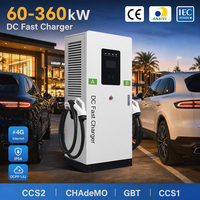 Estación de Carga Rápida Deedian de 80kW 120kW 160kW 240kWDC CCS1 CCS2 GBT para Vehículos Eléctricos, OCPP2.0.1, Pantalla Táctil de 10 Pulgadas, para Aeropuertos, OEM