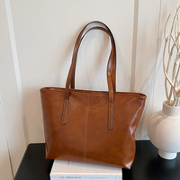 Bolsos de Marca Famosa de Lujo, Casuales, Portátiles, de PU, Color Sólido, Cierre de Cremallera, Estilo Nuevo, Gran Capacidad, Europeos y Americanos, para Mujer