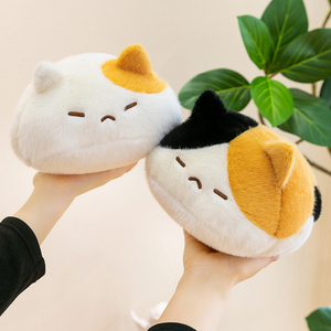 Juguete de Peluche Apilable de Gato con Diseño de Patchwork Multicolor, Cuerpo Redondo y Regordete, Relleno Suave y Esponjoso, Juguete de Peluche de Dibujos Animados, ¡Venta Caliente! - Product Image 4