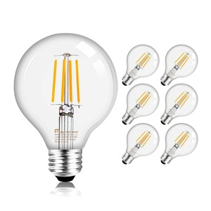 B22 AC 110V 2700K Soft Warm White Edison LED Filament <strong>Bulb</strong> B12 Glass Globe Residential Use 4W-12W Dimmable <strong>Remote</strong> <strong>Control</strong> CRI 80 - Product Image 1