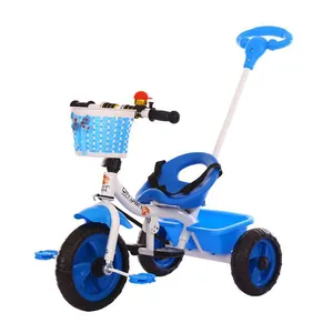 Hot selling luxury push ride on car cheap baby kids children tricycle