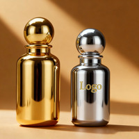 Boîtes d'emballage personnalisées sur mesure, couleur personnalisée, flacon de parfum en verre transparent de luxe de 30 ml, 50 ml, 100 ml avec couvercle