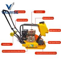 Compacteur à plaque vibrante C90T, plaque de compactage épaissie de 10 mm, moteur essence 5-7,5 CV, 5500 VPM, machine à compacter le sol et l'asphalte