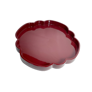 High Quality Handmade MDF Lacquer Serving Tray Glossy Colorful Sustainable Tableware Decorative Serving Tray - Product Image 2