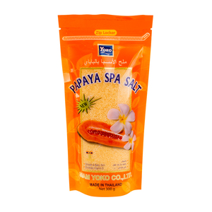 Y418 Yoko Papaya Spa Salt 300g. <b>Body</b> <b>Scrub</b> Contains Papaya Extract, Vitamin E & Olive Oil Maintain Skin Natural Moisture Balance - Product Image 1