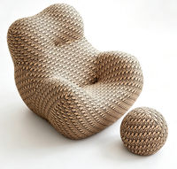 Canapé paresseux Nordic Light Luxury Mom's Hug, fauteuil simple créatif et minimaliste pour salon et balcon, compressible sous vide