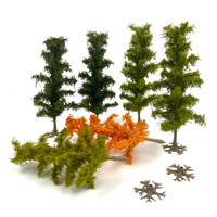 Arbre modèle en pin à l'échelle HO et N pour maquettes ferroviaires, dioramas architecturaux, et fournitures de paysages DIY