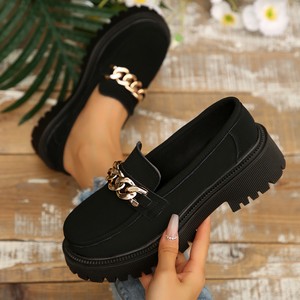 <span class=keywords><strong>Mules</strong></span> Élégantes Décontractées en Gros pour Femmes, Mocassins Légers en PU pour l'Automne, Mary Jane à Boucle Confortables pour Fêtes - Product Image 6