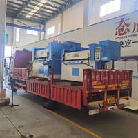 Machine de découpe à plat hydraulique automatique à 4 colonnes pour plastique, avec tête de découpe de précision