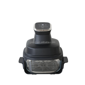 Freidora de Aire Inteligente de 1400W, Horno Cuadrado de 4L con Recipiente de Vidrio Antiadherente, Cocina Eléctrica Doméstica con Pantalla Táctil a Color y Función Rápida - Product Image 4