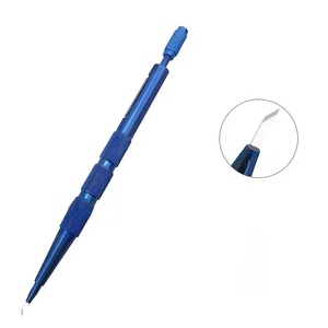 Oftálmico Manual Double Edge 1.0mm Keratome Faca com Straight Titanium Handle e Sapphire Blade - Product Image 1