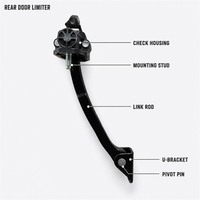 Convient aux pièces de voiture Tesla Model Y, limiteur de porte arrière, réglage de la position, 1500684-00-b