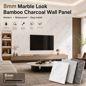 Paneles de Pared de Chapa de Madera con Cristal de Carbono y Protección UV, Revestimiento para TV con Aspecto de Mármol, Losas de Piedra <span class=keywords><strong>Pandora</strong></span>, Paneles de Pared de Piedra de Carbono, Estilo Chino, Resistentes al Fuego - Product Image 1