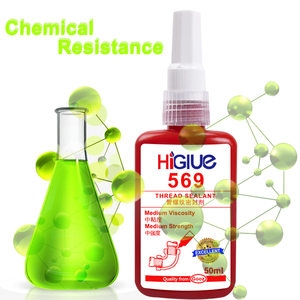 50 ml HiGlue 569 Mastic Anaérobie <span class=keywords><strong>Liquide</strong></span> Brun pour Étanchéité de Raccords de Tuyauterie Hydraulique, Pneumatique, <span class=keywords><strong>Plomberie</strong></span> et Assemblage de Conduites Industrielles - Product Image 2