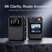 Caméra sportive WiFi 4K portable avec écran intégré pour lecture instantanée et vlog