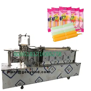 Factory Shanghai High speed plastic soft tubes ice lolly or ice pop or Popsicle yogurt filling and sealing packing machine