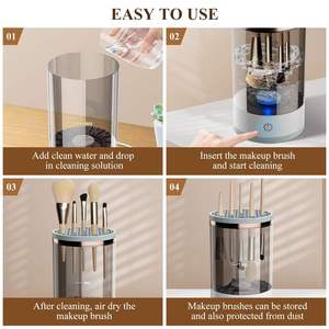 2024 Portable Electric Makeup <b>Brush</b> Cleaner with Drying Rack USB <b>Powered</b> for Household Car Outdoor Use-Dropshipping Product - Product Image 5