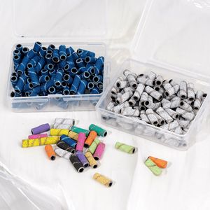 All'ingrosso 3MM Mini fasce di levigatura per unghie con Logo personalizzato rosa colorato per trapano per unghie professionale uso da salone marchio OYS 50 pz/scatola - Product Image 1