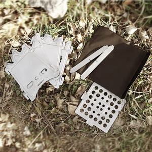 Réchaud de camping pliable portable Rover Camel en acier inoxydable et titane, pour la randonnée, le camping, les barbecues, à bois, petit, léger, avec sac PE - Product Image 4