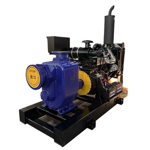 Pompe diesel auto-amorçante DN200 pour le refoulement des eaux usées, l'irrigation agricole, débit élevé, haute portance d'aspiration - Product Image 1