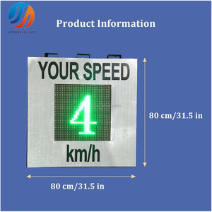 Señal de <span class=keywords><strong>radar</strong></span> con pantalla de velocidad, tablero de advertencia de tráfico con sonrisa roja y verde de doble color, aplicable a autopistas - Product Image 5