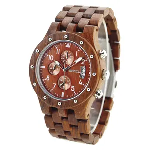 Alibaba Express Turkey Wood Watch Men gshock with Chronograph Function Wooden Watches Wholesale
