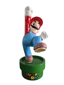 Gigante <span class=keywords><strong>de</strong></span> alta calidad 2,5 metros fibra <span class=keywords><strong>de</strong></span> vidrio Mario Brothers escultura superhéroe Mario escultura para el hogar Oficina Hotel Decoración - Product Image 2