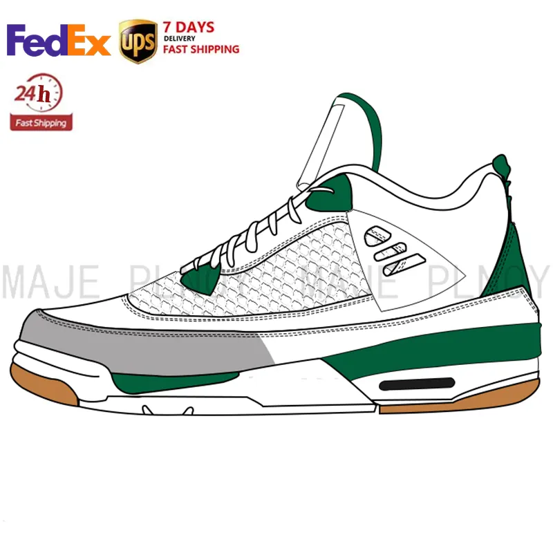 In Stock Newest Sneakers 4 Retro SB Pine Green retro 4 men's casual shoes Retro sneakers