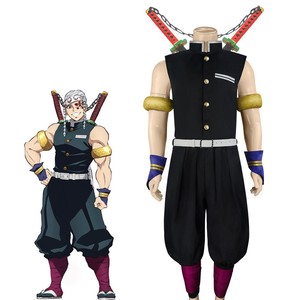 Disfraces de Cosplay de Yiku Demon Slayer para Adultos, Unisex, Chaleco, Pantalones, Top, Faldas, Sound Hashira Uzui Tengen, Suma Hinatsuru, Maki - Product Image 2