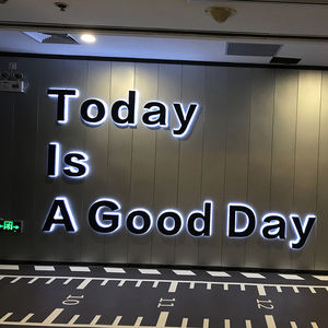 定制壁挂式发光二极管3D广告室内接待公司标志背光标牌 - Product Image 5