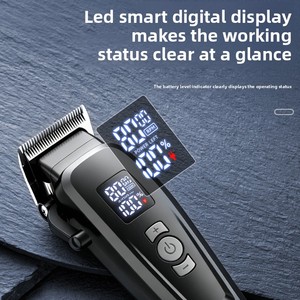 Recortadora de Pelo ODM de 12000mAh con Triple Modo de Velocidad, Recortadora de 2000mAh con Cuchilla de Acero Inoxidable Perfecta para <span class=keywords><strong>Barber</strong></span>ía y Cuidado Personal - Product Image 3