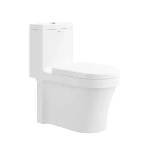 Cina sanitari un pezzo moderno pavimento montato bagno in ceramica di acqua armadio con top push button servizi igienici