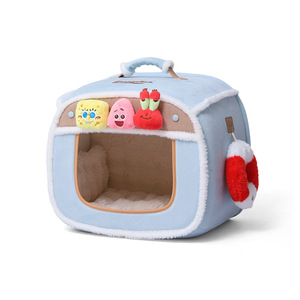 Cama para Gatos Miaoxiaoyuan, Cálida para Invierno, Desmontable y Lavable, Forma Cuadrada, Piel Sintética con Soporte 3D para Gatos - Product Image 5