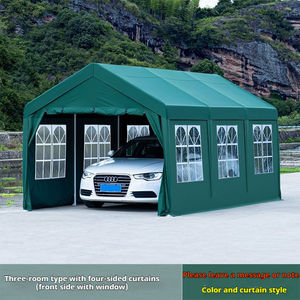 Abri de voiture pliable portable OEM ODM, cadre en acier robuste, finition thermolaquée, design simple pour le stationnement des voitures, utilisation en garage - Product Image 5