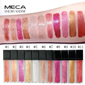 OEM private label shiny Wholesale Fashional Waterproof Long Lasting private label glitter lip gloss