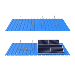 FarSun 지붕 알루미늄 삼각형 조정 가능한 스탠드 태양 전지 패널 장착 브래킷 태양 전지 패널 마운트 - Product Image 3